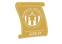 GVSU was award Gold Star Status by the Michigan Veteran's Affairs Agency.